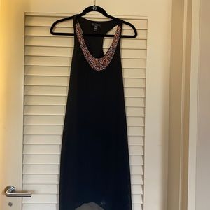 Black aqua dress